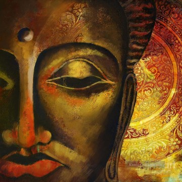 Gesicht des Buddha Buddhismus Ölgemälde